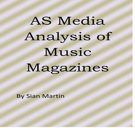 Music Magazine Analysis Research