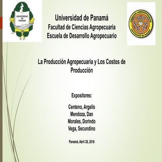 La produccion agropecuaria y los co...