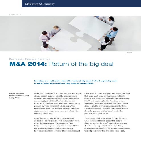 Mergers & Acquisition (Return Of The Big Deal!)
