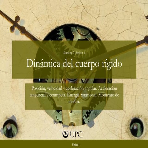 Movimiento circular y momento de inercia