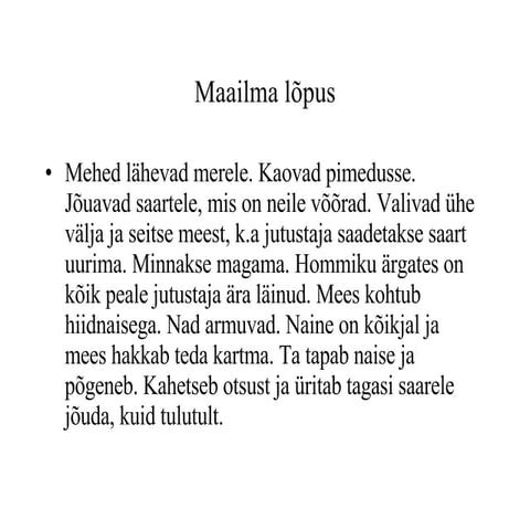 Maailma LõPus