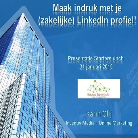 LinkedIn presentatie | PPTX