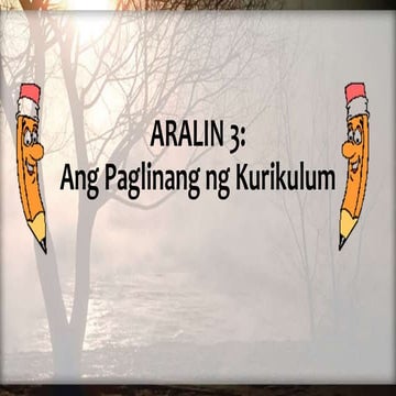 Ang Paglinang ng Kurikulum