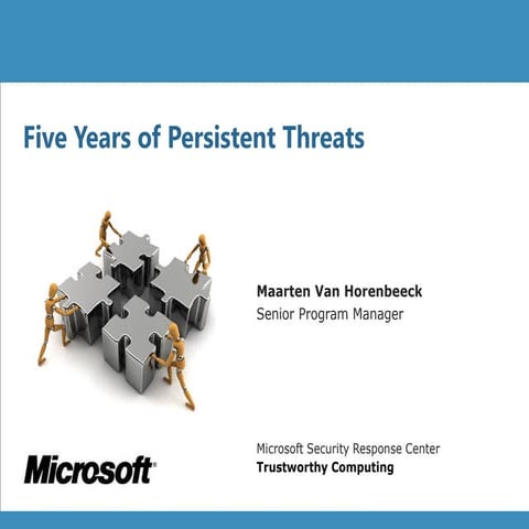 Five years of Persistent Threats