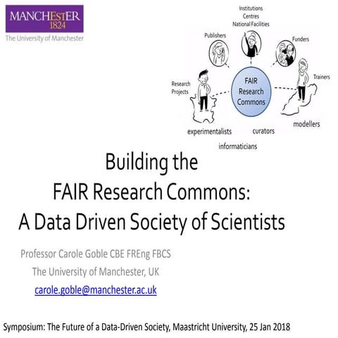 Building the FAIR Research Commons: A Data Driven Society of Scientists