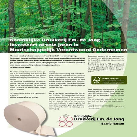 Brochure Ranpak Greenline recycled paper | PDF