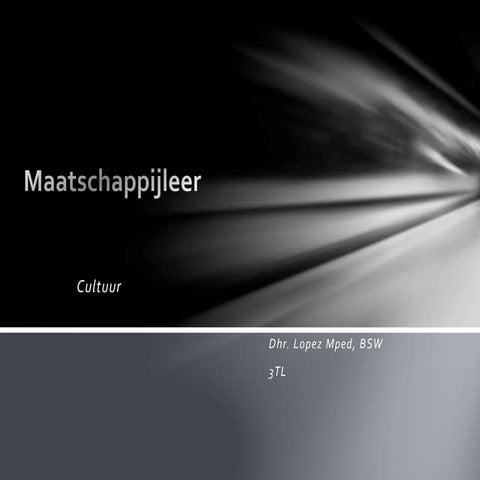 Maatschappijleerjongeren   culuur