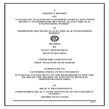 Customer Satisfaction Project