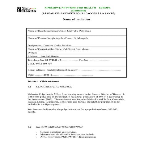 Mabvuku polyclinic-profiles-and-final-request