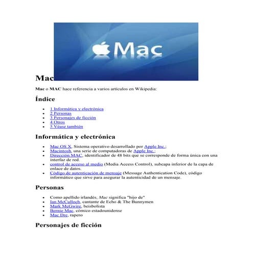 Mac tarea