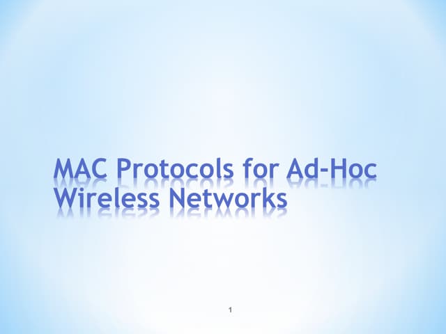 Mac adhoc
