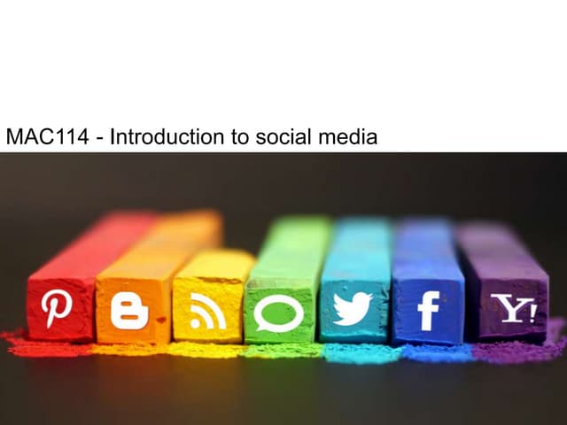 Mac114 week 1 lecture intro to module