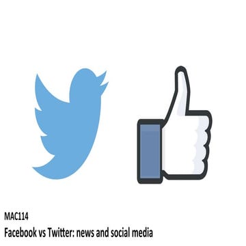 Mac114 week 2 lecture social media and journalism