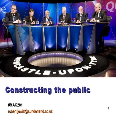 Mac201 television constructing the public