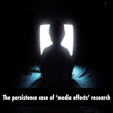 The persistent case of media effects research [lecture 2011]