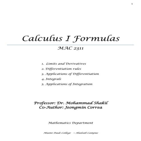 Mac2311 study guide-tcm6-49721