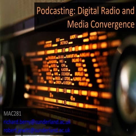 MAC281 Podcasting Lecture 2009 10