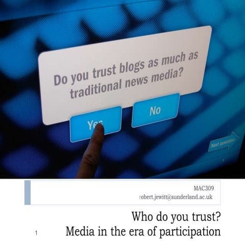 MAC309 Trust in media