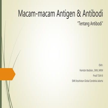 antigen dan antibodi