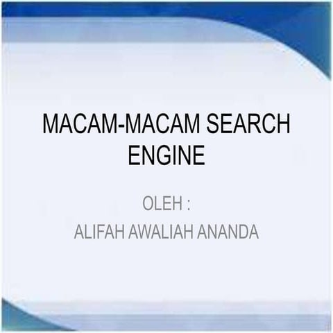 SEARCH ENGINE