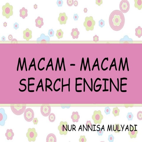 Macam – macam search engine