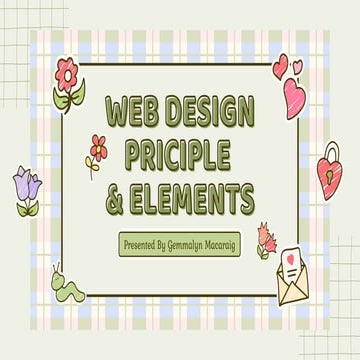 Web Design Principle and Elements | PPTX