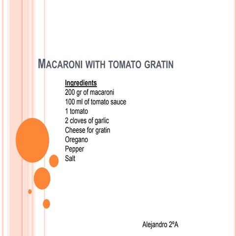 Macaroni with tomato gratin