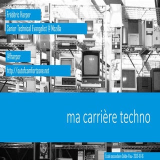 Ma carrière techno - École secondai...