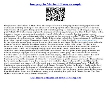 Macbeth Essay Introduction