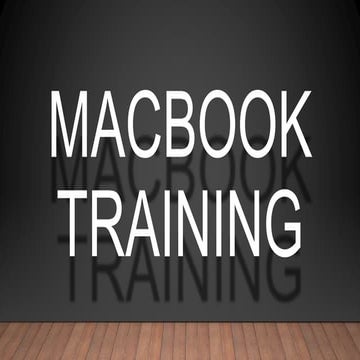 Macbook training part 2