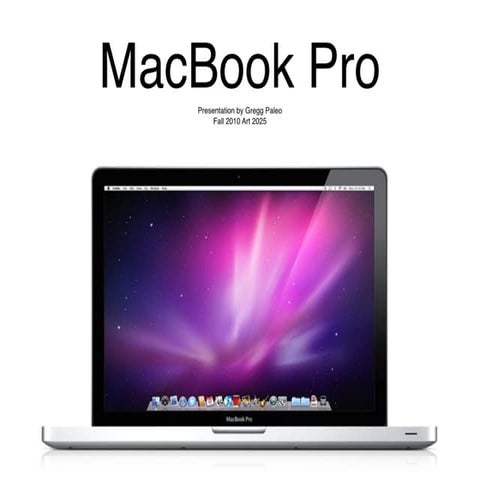 Macbook Pro Design Presentation Pdf