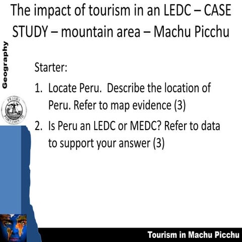 Positive impacts of tourism | PPTX