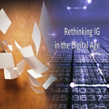 Rina Hunter & Craig MacDonald - #InfoGov17 - Rethinking Information Governanc...