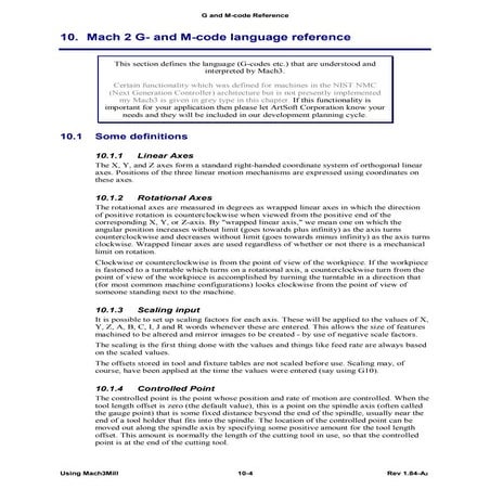 Mach3 g code language reference | PDF