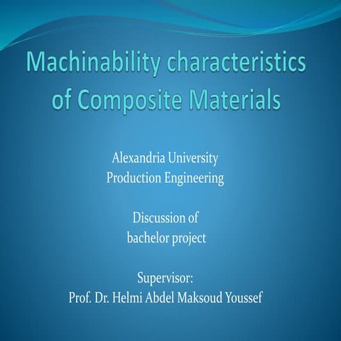 Machinability of Composite Materials.pptx