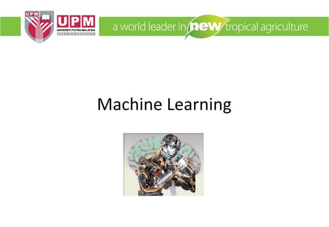 Machine learning 