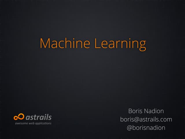 Machine Learning: Make Your Ruby Code Smarter