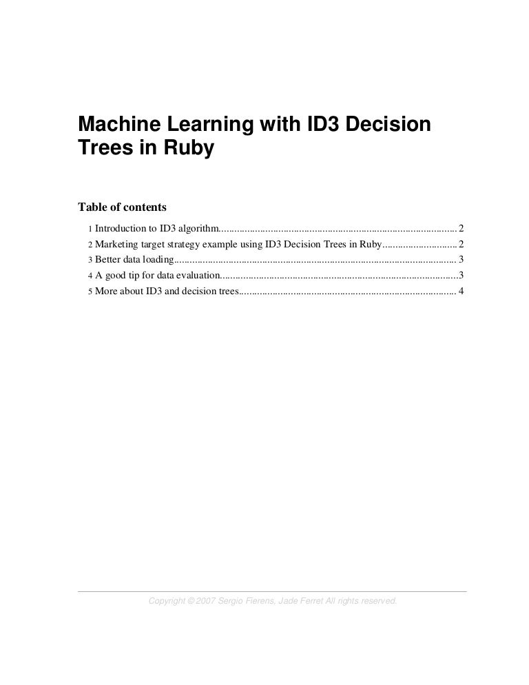 id3 in machine learning