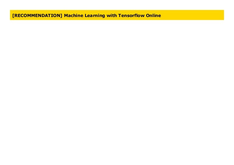 tensorflow online learning