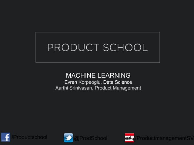 Machine learning 