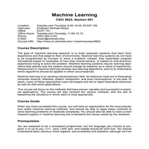 Machine Learning | PDF image.