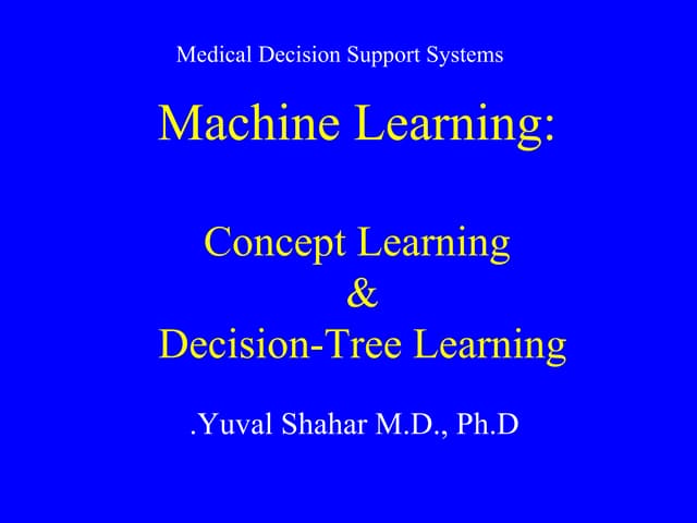 Machine Learning | PPT