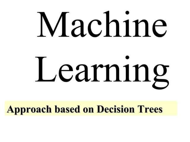 Machine Learning