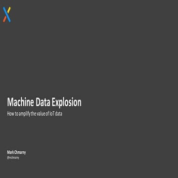 Machine Data - How to Realize and Amplify its Value