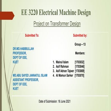 Electrical Machine design
