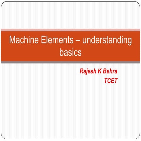 Machine element,