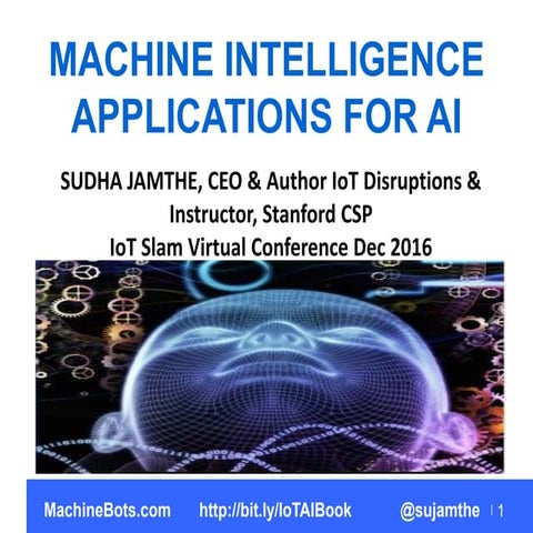 Machine Intelligence Applications for IoT Slam Dec 1st 2016