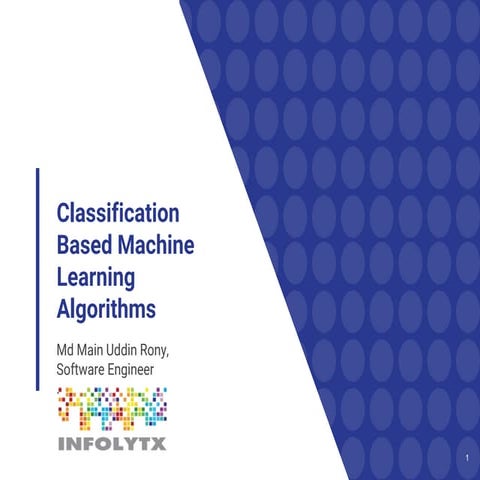 Classification Based Machine Learning Algorithms | PDF