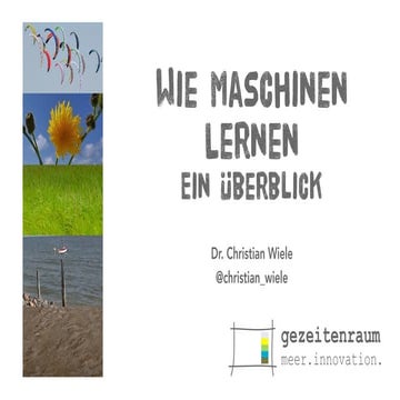 Wie Maschinen lernen - Ein Überblick