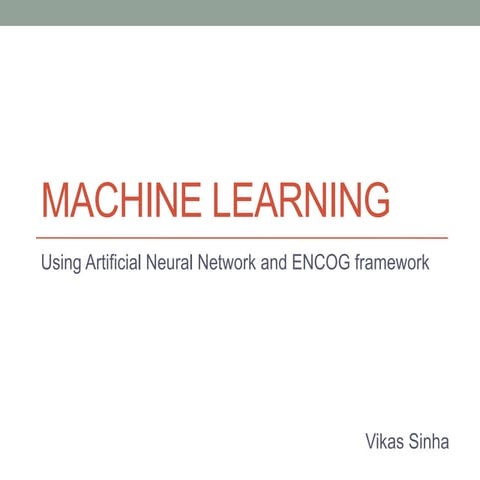 Machine learning | PPT